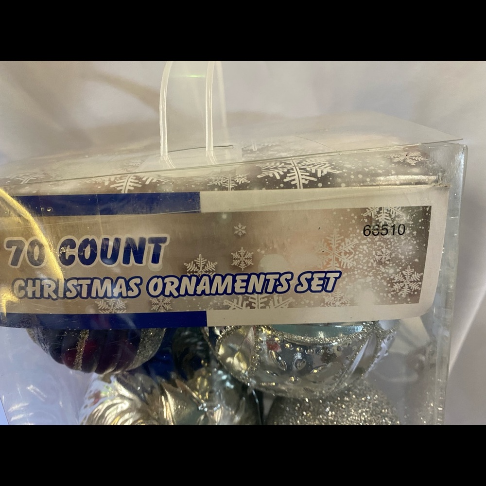 70 count Christmas ornaments set